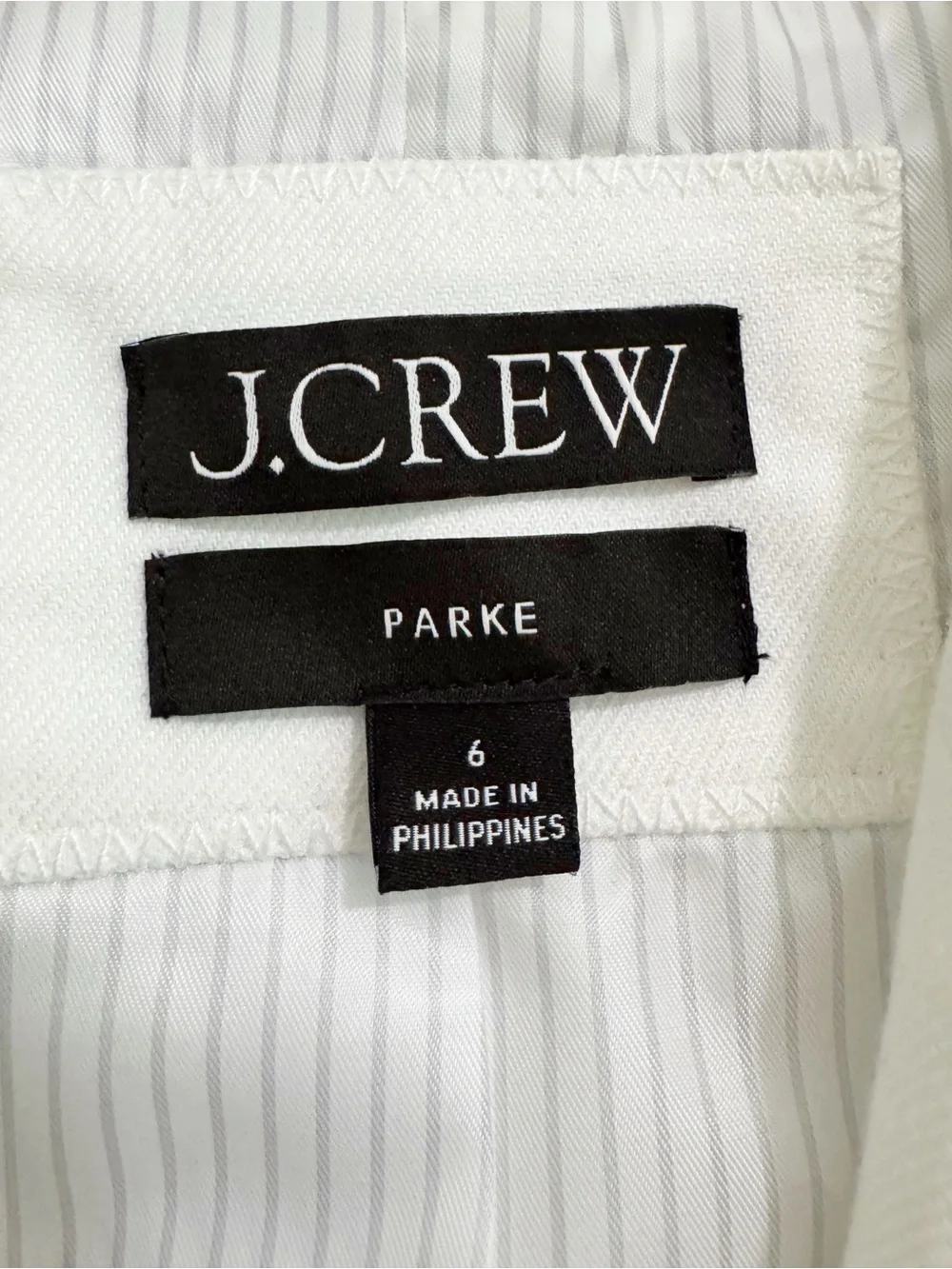 J. Crew Parke Linen Blend Blazer White 6 - Picture 6 of 16